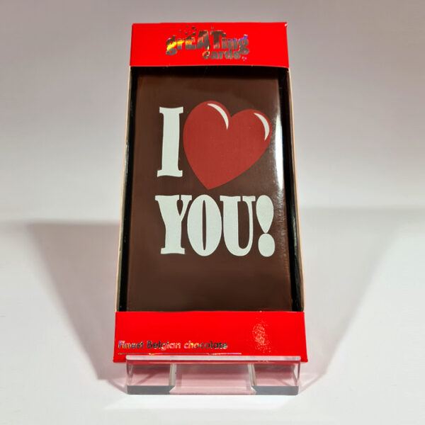 Chocolade kaart (Love you hart)